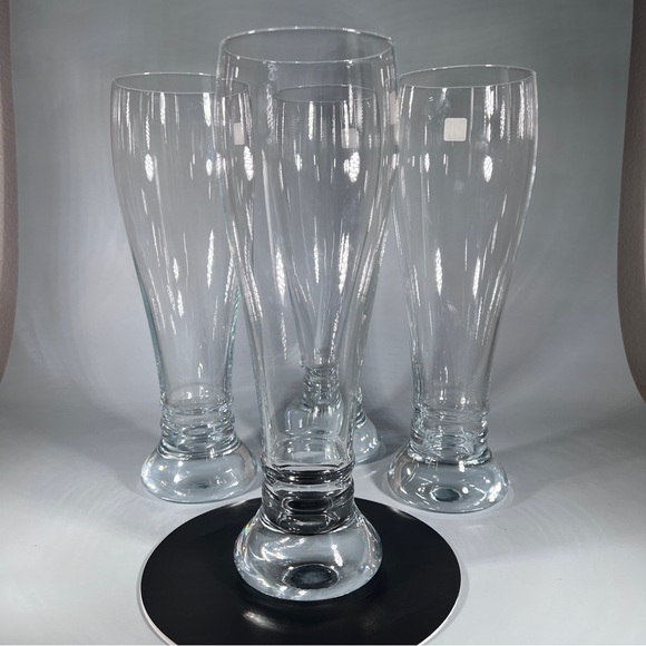 Zweisel Glas Crystal Beer Glass Stein Stamped Germany Blue Tinted Base Vintage - Picture 4 of 6